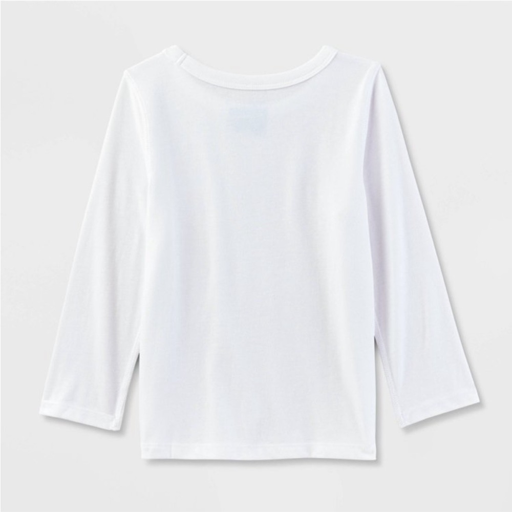 Cat & Jack Black and White Long Sleeve Tees - Picture 2 of 4